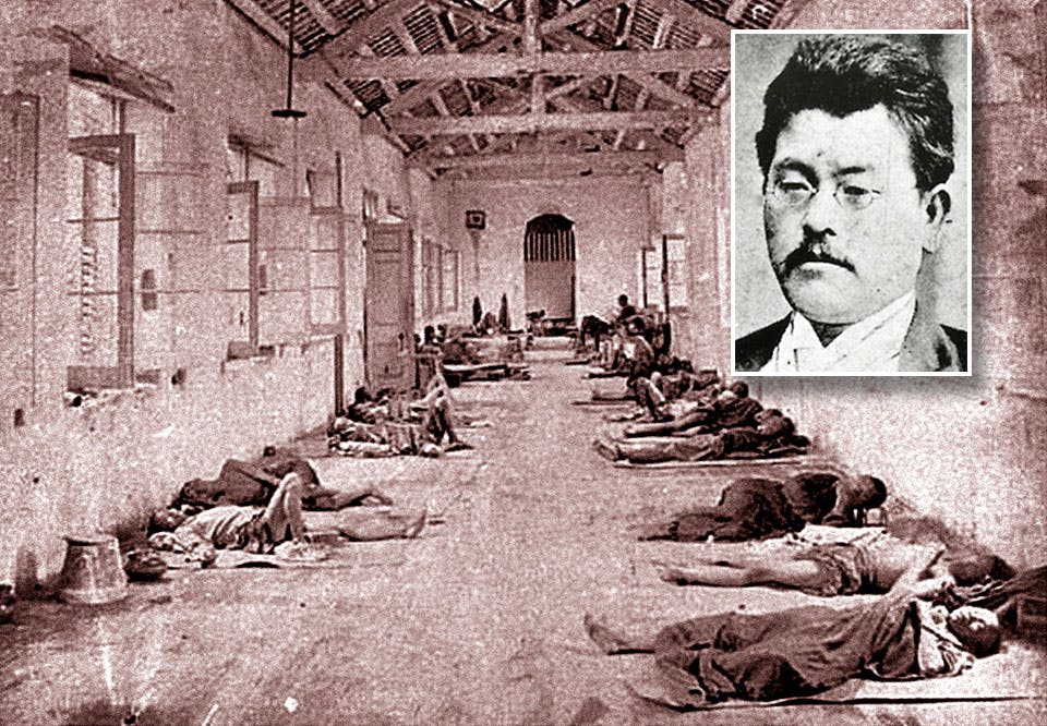 pestpatienter i hongkong shibasaburo kitasato